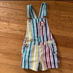 WOMENS INDIGO REIN Overall shorts colorful stripes